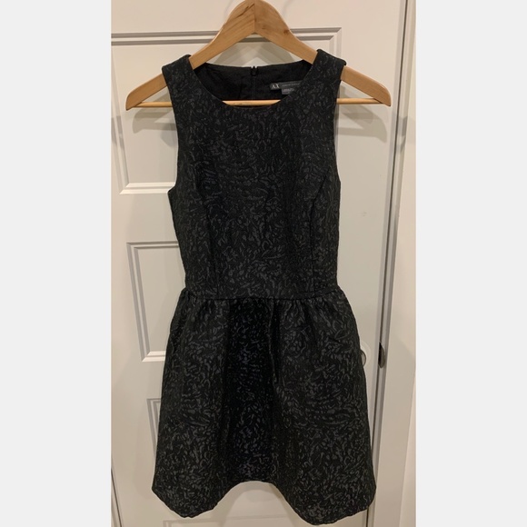 Armani Exchange Embroidered Fit & Flare Dress - Picture 2 of 6